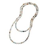 Long Beaded Necklace 8mm Gemstone A
