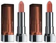 Maybelline New York Color Sensational Creamy Matte Lipstick, 657 Nude Nuance, 3.9G And Maybelline New York Color Sensational Creamy Matte Lipstick, 656 Clay Crush, 3.9G