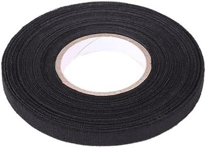 Keenso Felt Tape Automotive, MultiPurpose Car Wiring Harness Self Adhesive Anti Squeak Rattle Tape Dash, Black (9mm × 25m)