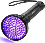 Escolite UV Flashlight Black Light, 100 LED 395 nM Ultraviolet Blacklight Flashlights Detector for Dog Urine, Pet Stains and Bed Bug