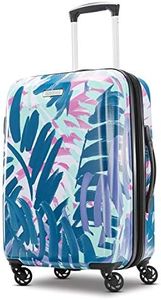American Tourister Moonlight Hardside Expandable Luggage with Spinner Wheels, Palm Trees, Carry-On 21-Inch, American Tourister Moonlight Hardside