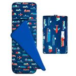 Wildkin Kids Plush Nap Mats for Toddler Boys and Girls, Ideal for Daycare and Preschool, Features Attached Blanket, Velour Wild Bunch Mats Measures x 20 x Inches, BPA-Free (Transportation)