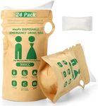 HeyFir Disposable Urine Bags Portable Leakproof Double Zipper Waterproof for Travel Camping Hiking Outdoor Emergency Car Trip Traffic Jam Pregnancy Patients (24 Pack)