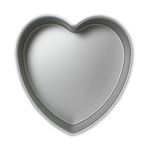 PME HRT082 Anodised Aluminium Heart Cake Pan 8 x 2-Inch Deep, Silver