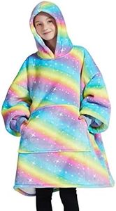 Gominimo Kids Comfy, Blanket Hoodie, Wearable Blanket for Women, Comfy Hoodie Blanket, Wearable Blanket Adult, Blanket Hoodie Women, Sweatshirt Blanket, Sweater Blanket (Rainbow)