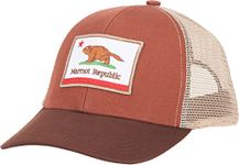 MARMOT Mens Retro Mesh Trucker Hat, Picante/Whiskey Brown