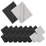 18 Pack Premium Microfiber Cleaning Cloths, Lintfree Fiber Cleaning Cloth for Cleaning Lenses, Glasses, Glass, Screens, Cameras, Cell Phone, Eyeglasses, LCD TV Screens, Tablets and More