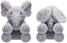 Peekaboo Talking Singing Moving Soft Plush Animal Toy Cute Teddy Kids Learning Toys Gift Quality (Elephant)