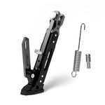 RudraRidez Bike Kickstand Side Support Stand Adjust Holder Set CNC Aluminum Alloy Foot Side Stand Black Grey Discover 100 M/T DTS-i