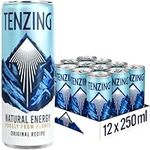 TENZING Natural Energy Drink, Plant Based, Vegan, & Gluten Free Drink, Original Recipe, 250ml (Pack of 12)