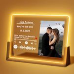 YINYIFANS Personalized Spotify Plaque,LED Lamp Capturing Cherished Moments,Mother's Day Gift, Couples Gift Ideas,Unique Customized Gifts for Her/Him (style 3)