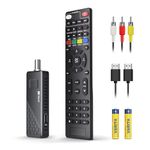 TIMBOOTECH Digital Converter Box for TV, Play, Record & Pause ATSC TV Tuner Stick, Support USB Multimedia & Hard Drive, 1080P HD HDMI & AV Output, Timer Setting, EPG, 2-in-1 Remote, Fit for All TVs