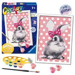 Ravensburger CreArt Cuddly Bunny Paint By Numbers Kits for Children & Adults Ages 7 Years Up - Kids Craft Set