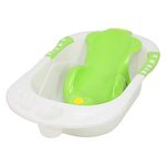 ODELEE Baby Anti Slip Big Plastic Bathtub for Toddlers Bathroom Supplies Non Slip Suction for Bathing Baby Shower Bubble Bath Tub (BathtubSling_Green, Green)