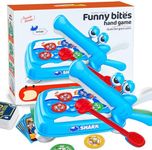 GrandSail Funny Bite's Hand Game - Fast Reflex Training for Teens & Adults, Party Games with Animal Design, Multiple Challenge Modes, and Portable Storage-Blue