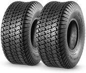 MaxAuto 2 Pcs 15x6.00-6 Front Lawn Mower Tire for Garden Tractor Riding Mover, 4PR