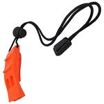 Scuba Choice Scuba Diving Dive Orange Safety Dolphin Shape Whistle Loudest with Lanyard and Clip