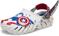 Crocs Unisex-Adult Marvel Captain America Echo Clog, White, 4 UK Men / 5 UK Women