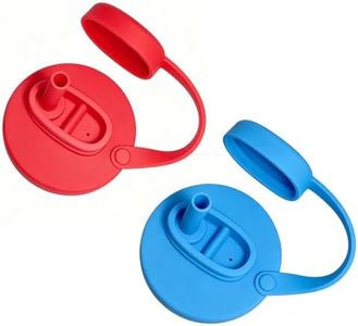 2Pcs Silicone Soda Can Lids with Straws,Spill & Dust Proof Reusable Soda Can Cover for Standard Cans Soda,Energy Drink,Juice,Beer,For Outdoor,Travel,Home Use，D
