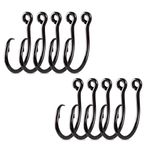 Mustad UltraPoint Demon Perfect In-Line Circle 3 Extra Strong Hook (Pack of 6), Black Nickel, 8/0