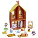 Peppa Pig Toys, Peppa's Farmhouse Fun, Farm Playset, 3 3-inch figures and 10 accessories, Animal Farm Preschool Toys 3 Year Olds and Up