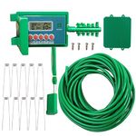 Agromato® Automatic Indoor Drip Irrigation Kit with Pump for Balcony | Bucket Water (No Tap) Input Automatic Controller for Indoor Garden | 10 Plants (Timer Kit)