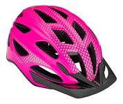 Schwinn Beam LED Lighted Adult Bike Helmet, Reflective Design for Cycling Safety, Lightweight Mircoshell , Dial-Fit Adjustment, 58-62cm, Gloss Pink