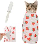Supet Cat Wrap for Cutting Nails, 2025 Self-Adherent Cat Grooming Wrap, Anti-Escape Calming for Medicine, Nail Clipping, Teeth Brushing, Ear Cleaning