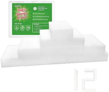 Magic Melamine Sponge Eraser, 12 Pack Disposable Magic Cleaning Erasers in Bulk, No Scratch & Super Absorbent, Multi-Functional Melamine Foam Sponges for Bathroom Window Shoes Kitchen