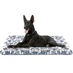 VANKEAN Stylish Dog Crate Pad Bed Mat Reversible (Cool & Warm), Soft Pet Sleeping Mat Dog Bed for Crate Suitable for Small to XX-Large Dogs and Cats, Machine Washable Crate Beds,Grey Stone Pattern