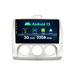 9inch 2 Din Android Car Radio Suitable for Ford focus 2 3 Mk2 Mk3 2006-2011 - [2G+32G] - [Built-in Carplay+GPS Navi ] - Free Camera SWC 4G WiFi DAB Head Unit