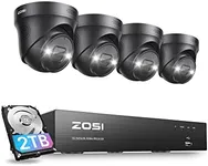 ZOSI 4K PoE Security Camera System with Spotlight,8 Ports 16CH 8MP NVR with 2TB HDD,4pcs 4K Wired Outdoor Indoor PoE IP Cameras,Person Vehicle Detection,2 Way Audio,Night Vision,for 24/7 Recording