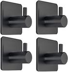 Fotosnow Black Adhesive Towel Hooks