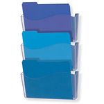 Officemate Unbreakable Wall File, Letter/A4 Size, Clear, 3 Pack (21654)