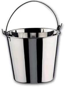 Lacor 14128 Seau Inox Garinox 28 cm / 14 Litre, Argent
