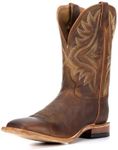 Tony Lama Boot Company Men's Americana Tan Worn Goat - Brown 11in Top Cowboy Boot Brown 10.5 D