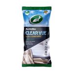 Turtle Wax Clear Vue Car Glass Cleaner Wipes - Quick & Easy Streak Free Glass Wipes- Removes Finger Marks, Grime & Tobacco Stains On Windows, Mirrors & Camera Lenses - Re-Sealable Pack (Pack of 24)