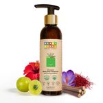 Herby Angel Baby Shampoo - Gentle Baby Hair Care & Cleanser - Natural Cleansing with Licorice, Amla & Saffron - Promotes Hair Growth & Scalp Health - Tear Free Organic Baby Hair Shampoo - 200 ml