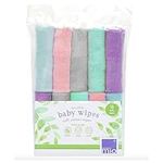 Bambino Mio, Reusable Baby Wipes - Everyday - Eco-Friendly, Chemical-Free, Double-Sided Washable Wipes, Packaging May Vary, Pack of 10, Cloud