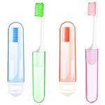 4 Pcs Portable Toothbrush Set Travel Folding Toothbrush Mini Toothbrush Small Portable Toothbrush Firm Toothbrushes Foldable Toothbrushes Camping Toothbrush For Camping Traveling Adults Kids Childern