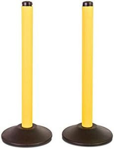 US Weight ChainBoss Yellow Stanchion – No Chain – Weighted Base