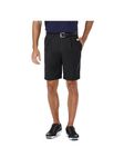 Haggar Men's Cool 18 Pro Straight Fit Stretch Solid Pleat Front Short, Black, 44