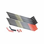 Champion Sports Ultra Shaft Hockey Set (Black/Red, 52-Inch)