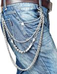 Xrten Fashion & Cool Punk Skull Long Pants Chain for Men, Hip Hop Pants Chain for Boy