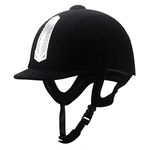 Manken Equestrian Helmet Velvet Horse Riding Hat Sport Helmets with CE Certification for Men Women Children (58cm)