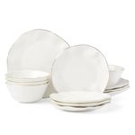 Lenox 890713 Blue Bay White 12-Piece Dinnerware Set
