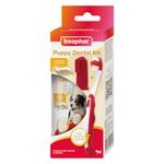 Beaphar - Puppy Dental Care Kit - Toothbrush, Finger Brush & Camomile-Flavoured Toothpaste with Enzymes - Helps Control Plaque & Tartar - 1x Brush, 1x Finger Toothbrush & 50g Toothpaste