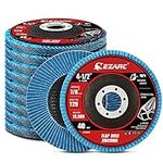 EZARC Flap Disc 115mm 40 Grit Zirconia Grinding Wheel, Abrasive Discs Type 29 for Stainless Steel, Cast Iron and Sheet Metal, 10 Pack