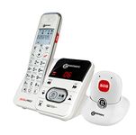 Geemarc Amplidect 295 SOS Pro - Amplified Cordless Telephone with Answering Machine and SOS Pendant for Emergency Situations - Low to Medium Hearing Loss - Hearing Aid Compatible - UK Version