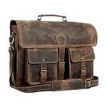 Leather briefcase 18 inch laptop me